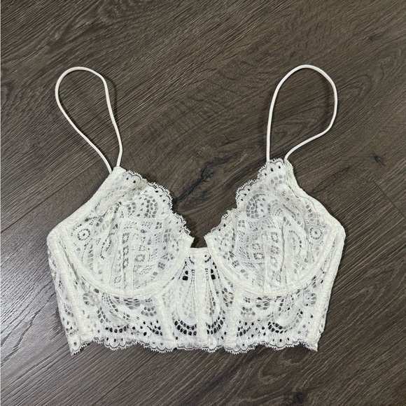 *NWOT* Free People All Yours Lace Underwire Longline Bra - Picture 4 of 5